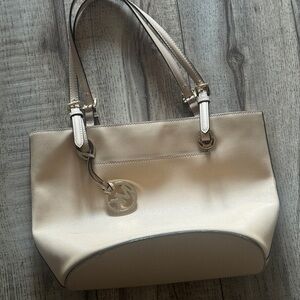 Elegant Cream Tote Bag Michael Kors